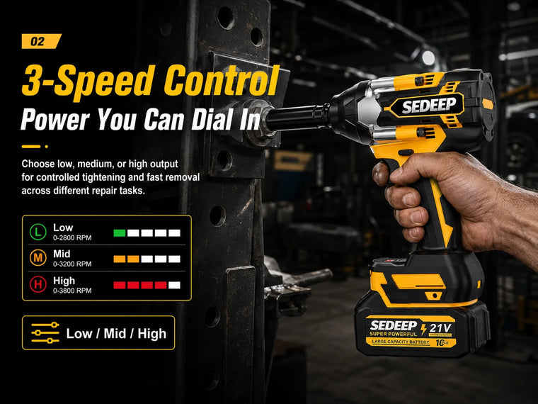 3-Speed Control for Different Tasks