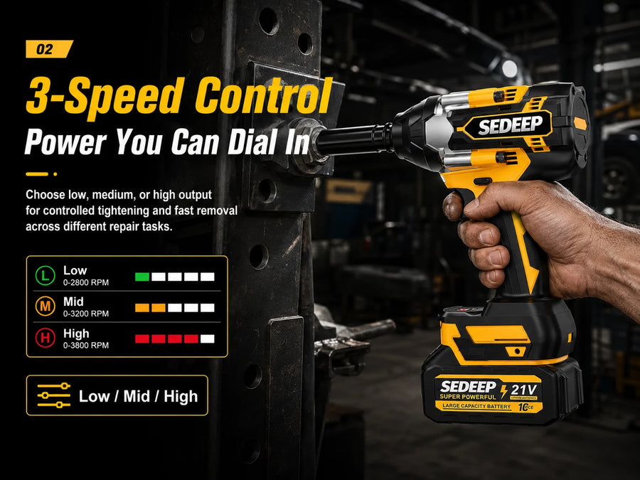 3-Speed Control for Different Tasks