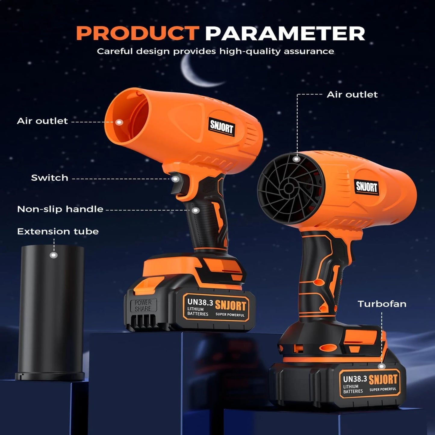 SEDEEP Cordless Leaf Blower Kit | High-Speed Handheld