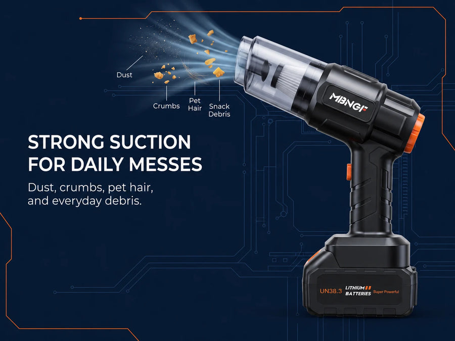 Strong Suction for Daily Messes