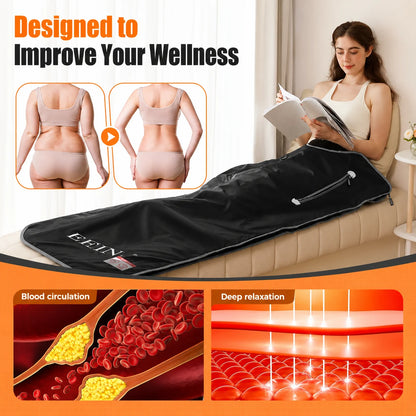 Portable Infrared Sauna Blanket | 176F Home Detox