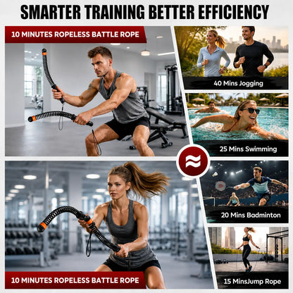 Portable Ropeless Battle Ropes | Adjustable Resistance
