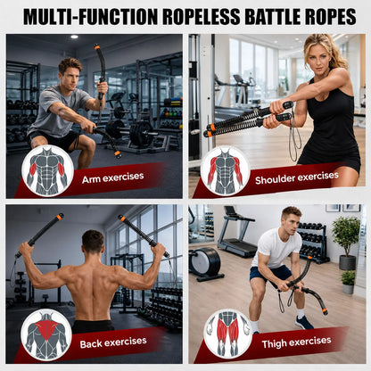 Portable Ropeless Battle Ropes | Adjustable Resistance
