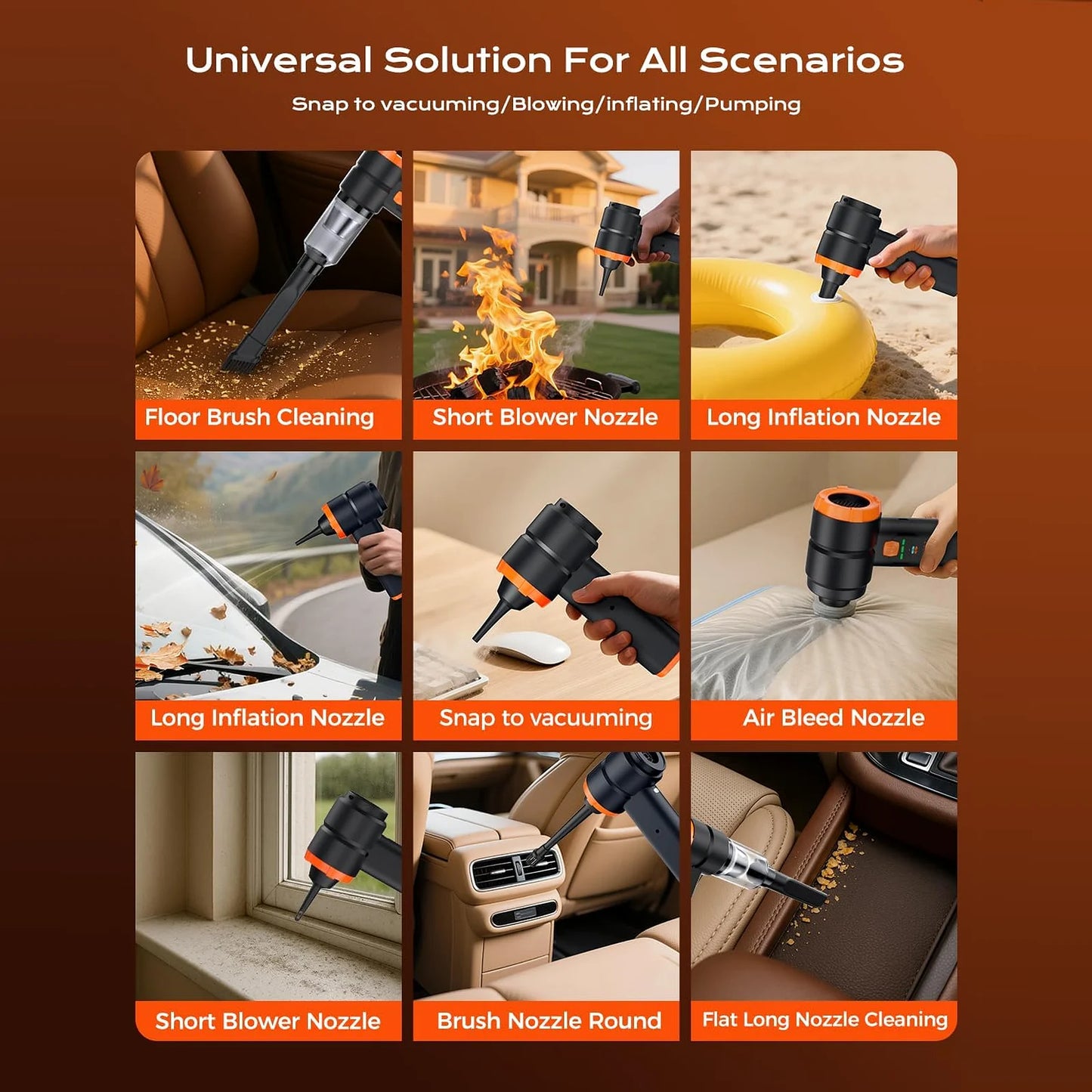 4-in-1 Portable Cordless Vacuum Cleaner