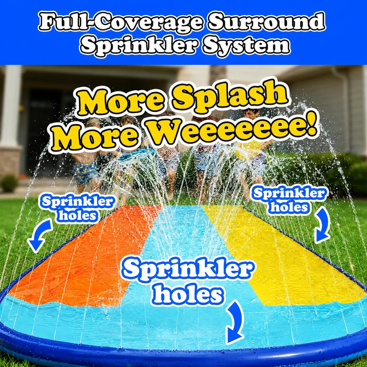 22.1ft Backyard Slip and Slide | Kids Water Slide