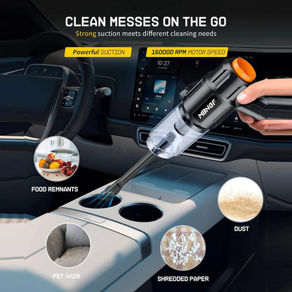Cordless 2-in-1 Car Vacuum & Blower | Handheld Cleaner